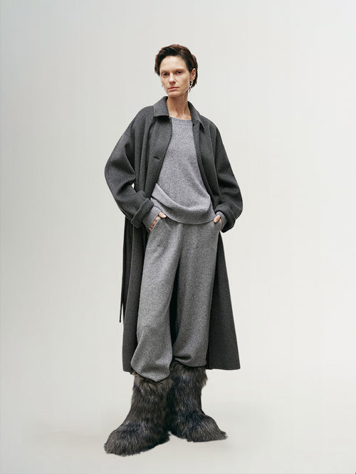 Load image 1 in gallery view. 100% Australian Merino Wool Coat - MEILLEUR MOMENT OFFICIAL STORE NEW YORK 