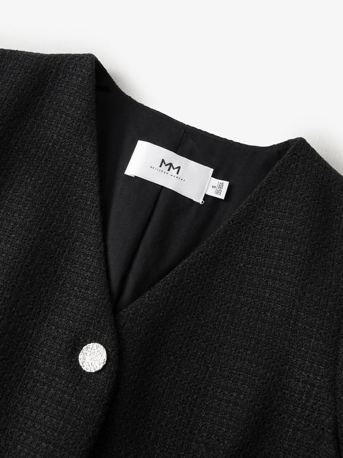 Load image 1 in gallery view. Short Tweed Jacket