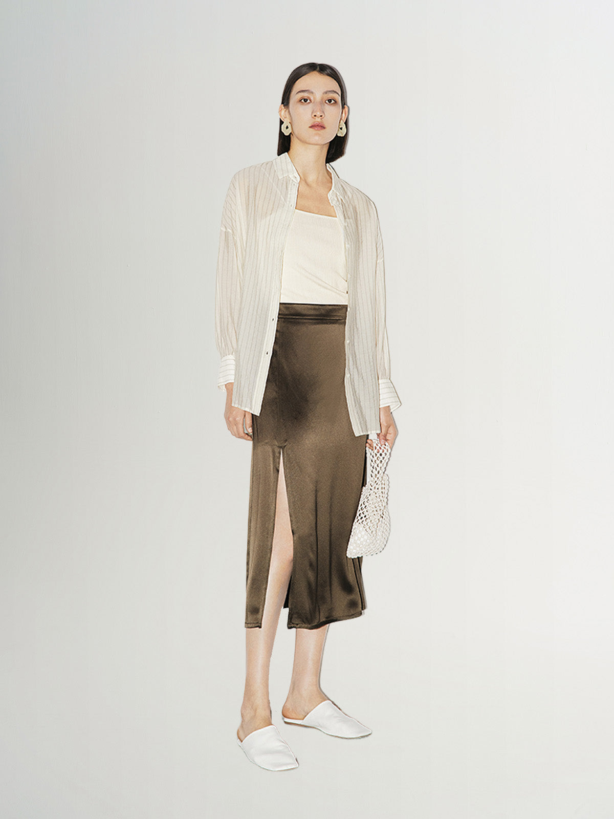 Pinstripe Lyocell Shirt