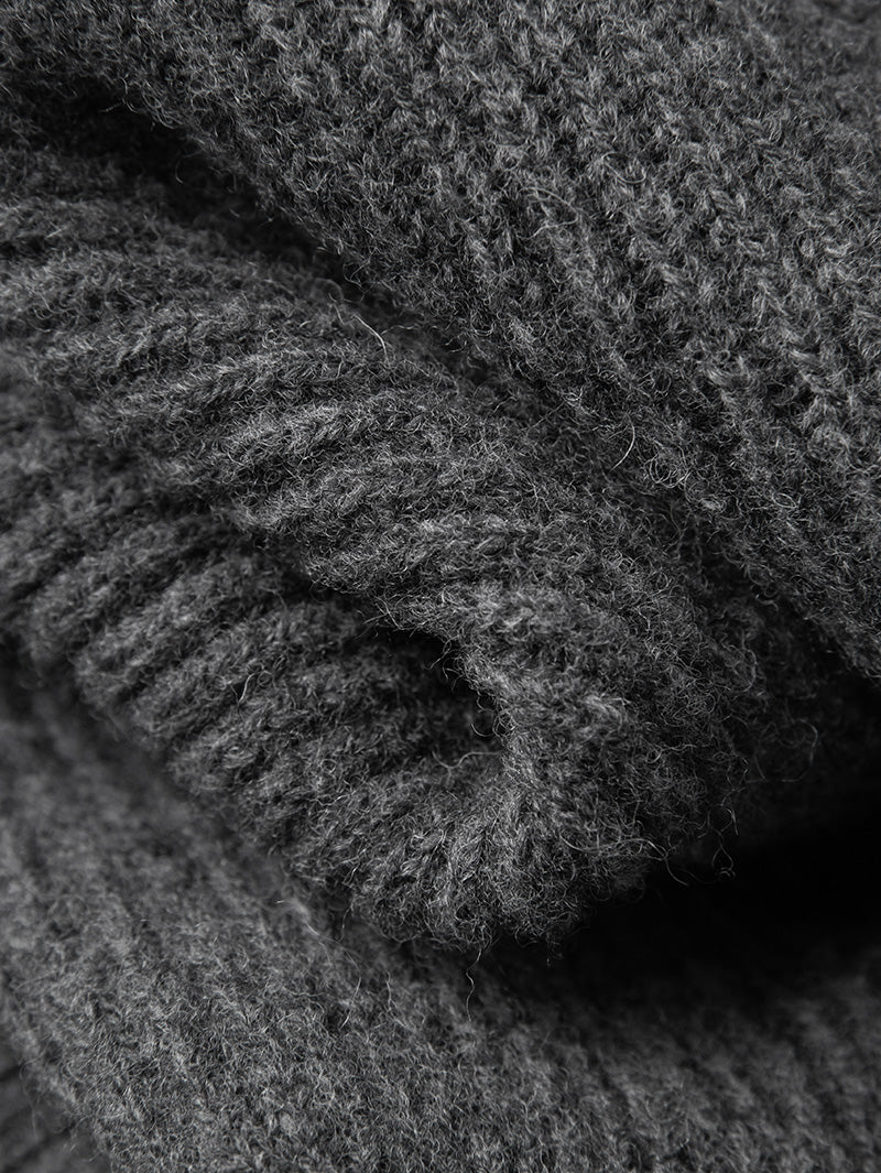 Pure Wool Polo Neck Sweater