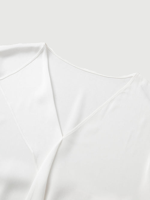 Load image 1 in gallery view. Silk V-neck Shirt