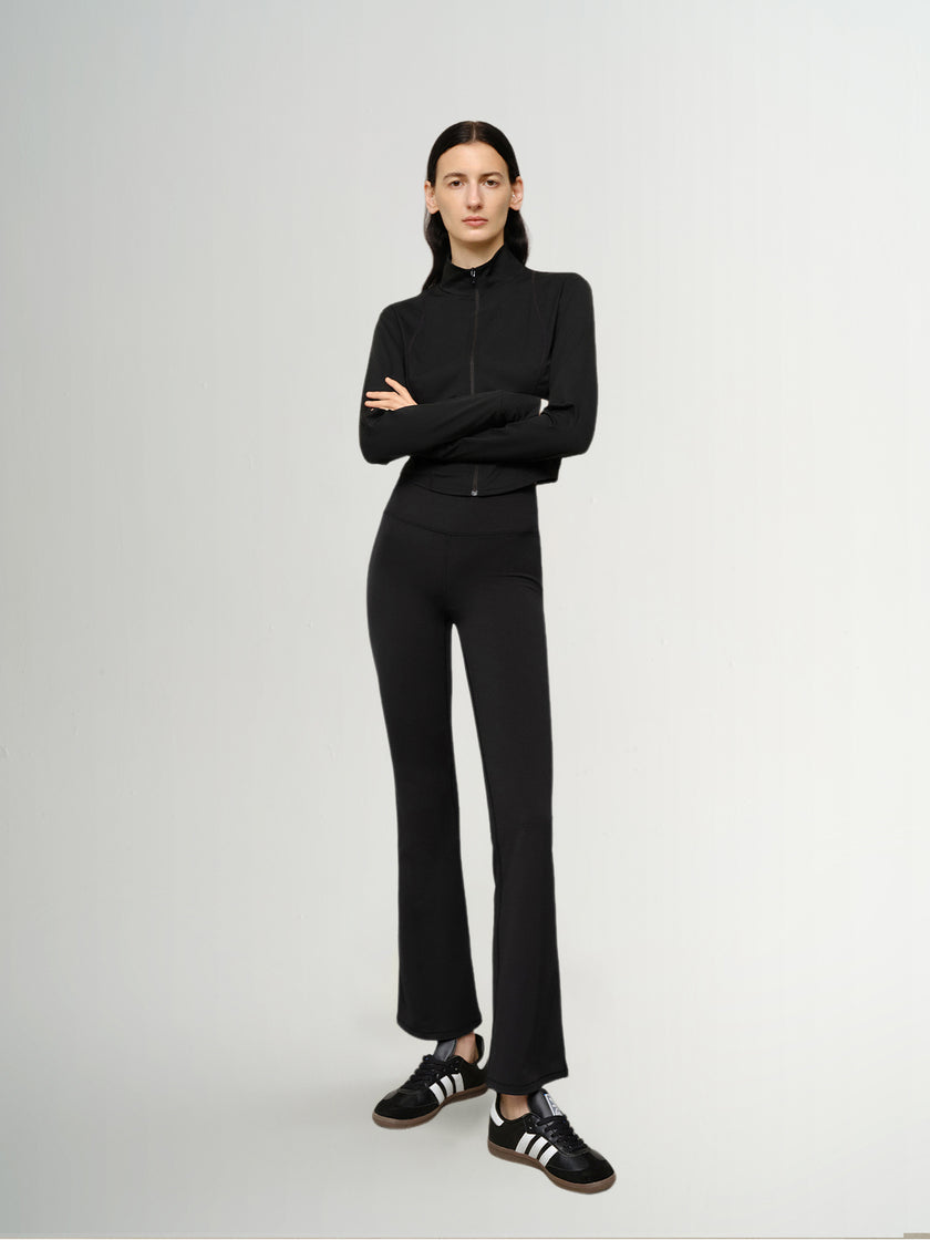 Yoga Zipper Cropped Jacket