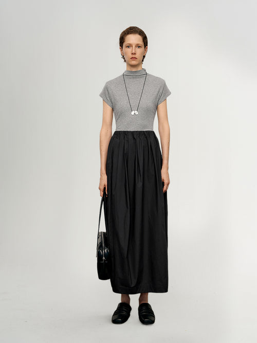 Load image 1 in gallery view. Pure Cotton Elastic Waist Skirt