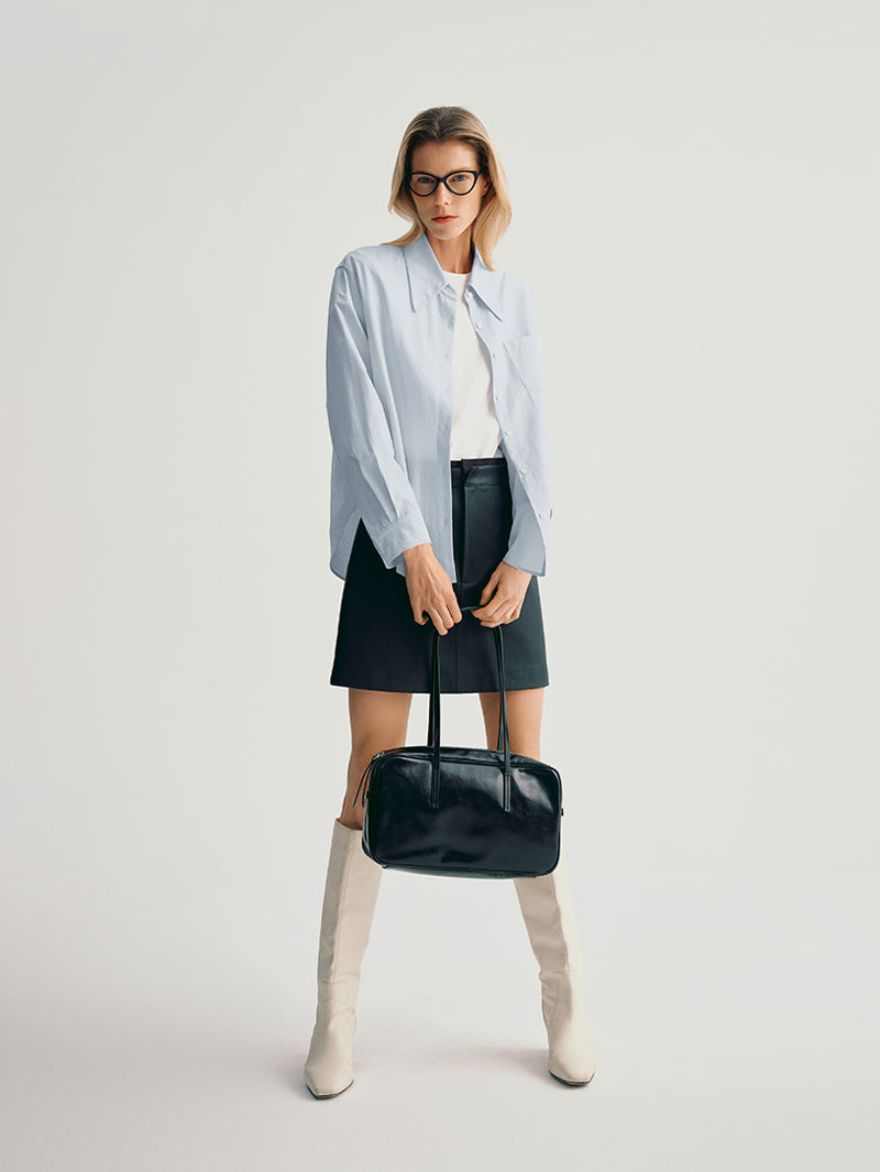 Pure Cotton Point Collar Shirt