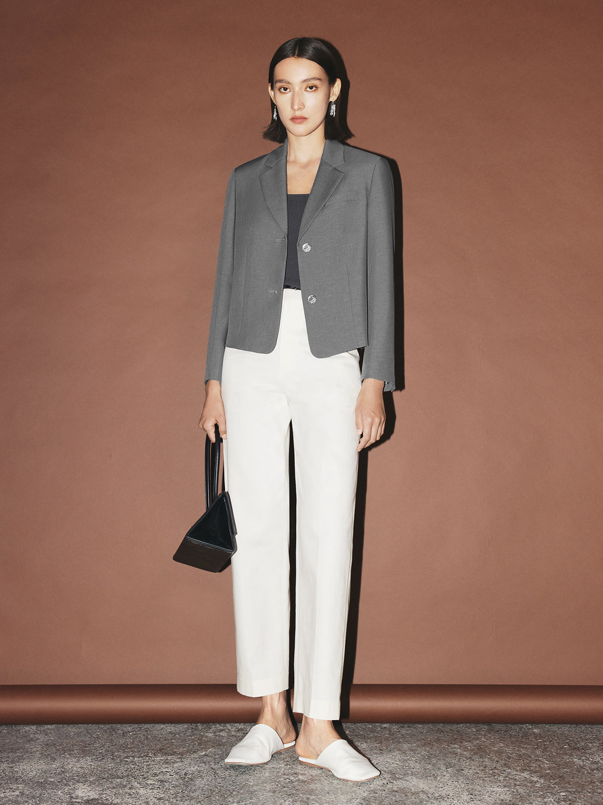 Meilleur Moment Women's Original White Small Leg 100% Cotton Cropped Pants 5E7251751