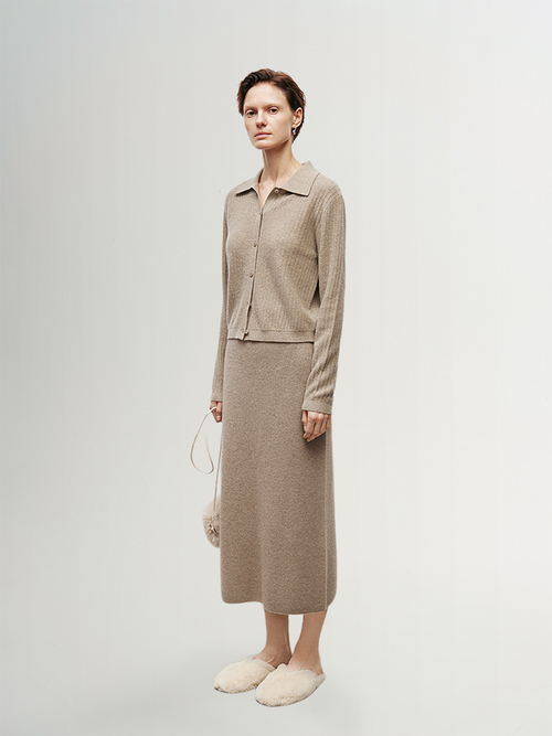 Load image 1 in gallery view. Cashmere Sweater Skirt