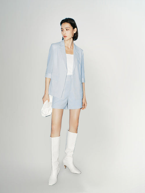 Load image 1 in gallery view. A-Line Triacetate Short Trousers