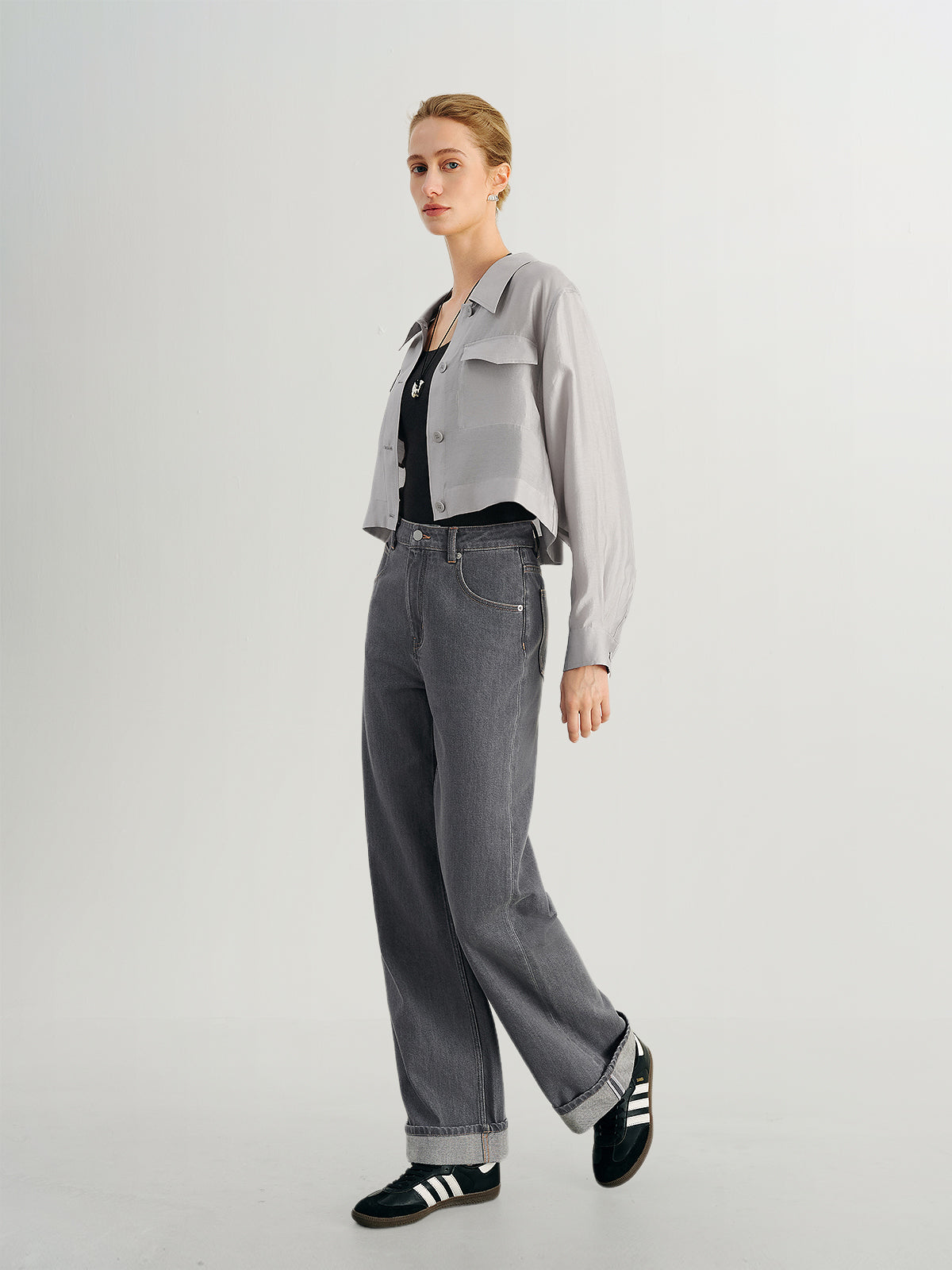 Lyocell Structured Shoulder Lightweight Jacket
