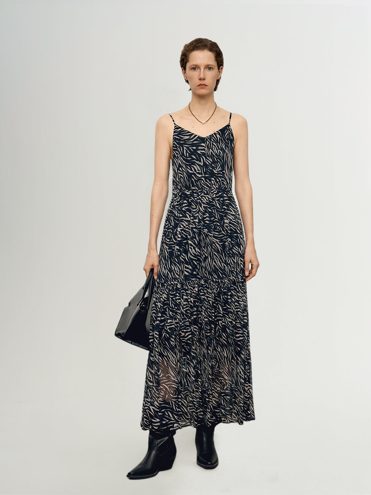 Striped Lightweight Slip Maxi Dress