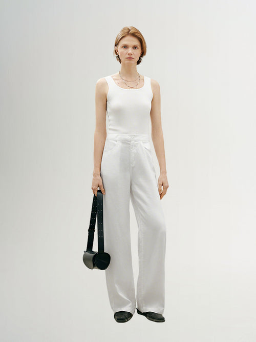 Load image 1 in gallery view. Leo Tank Top - White