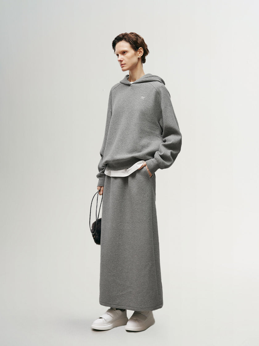 Relaxed-Fit Cotton Blend Hoodie