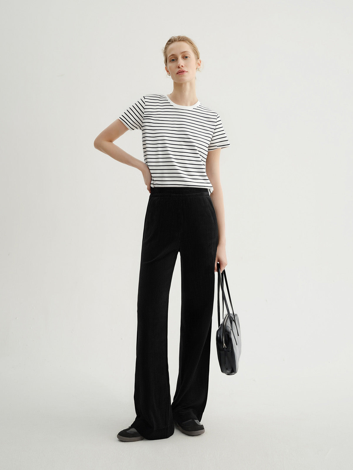 Striped Pure Cotton T-shirt
