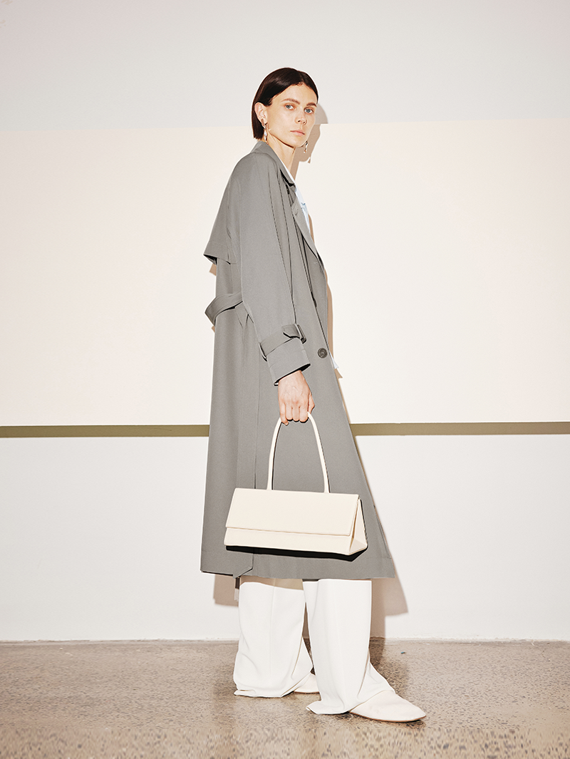 Notch Lapel Trench Coat