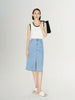 Midi Denim Skirt
