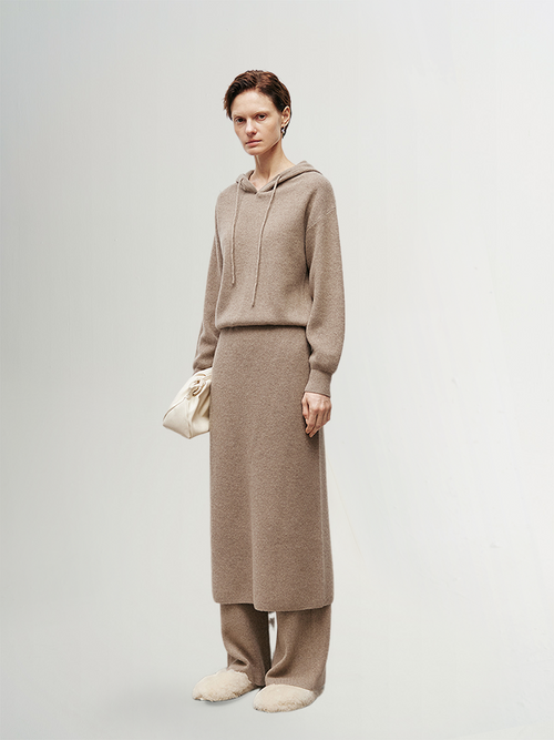 Load image 1 in gallery view. Relaxed Fit Cashmere Hoodie - MEILLEUR MOMENT OFFICIAL STORE NEW YORK 