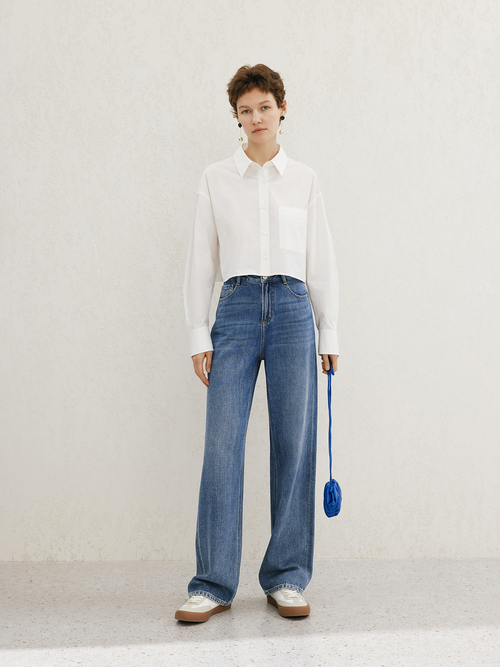 Load image 1 in gallery view. 100% Cotton Jeans Pants