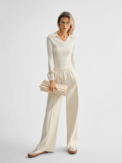Load image 1 in gallery view. Casual Wide Leg Pants