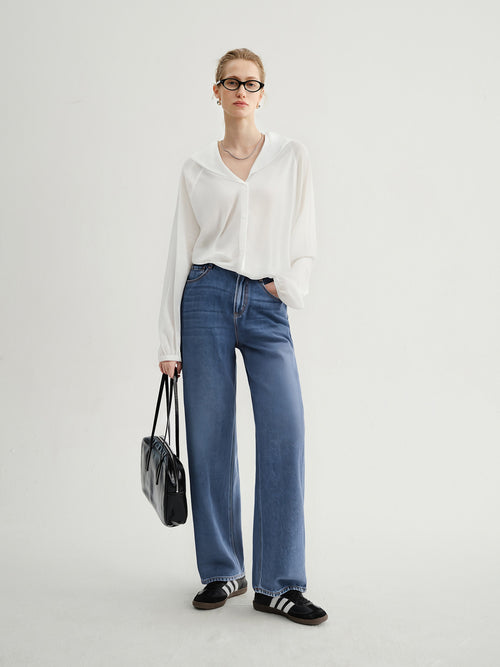 Load image 1 in gallery view. Hooded Lightweight Knit Cardigan