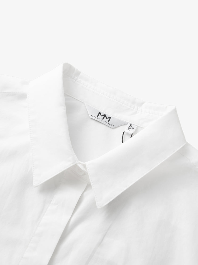 Concealed Placket Pure Cotton Shirt