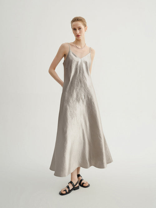 Load image 1 in gallery view. Pure Acetate Slip Dress