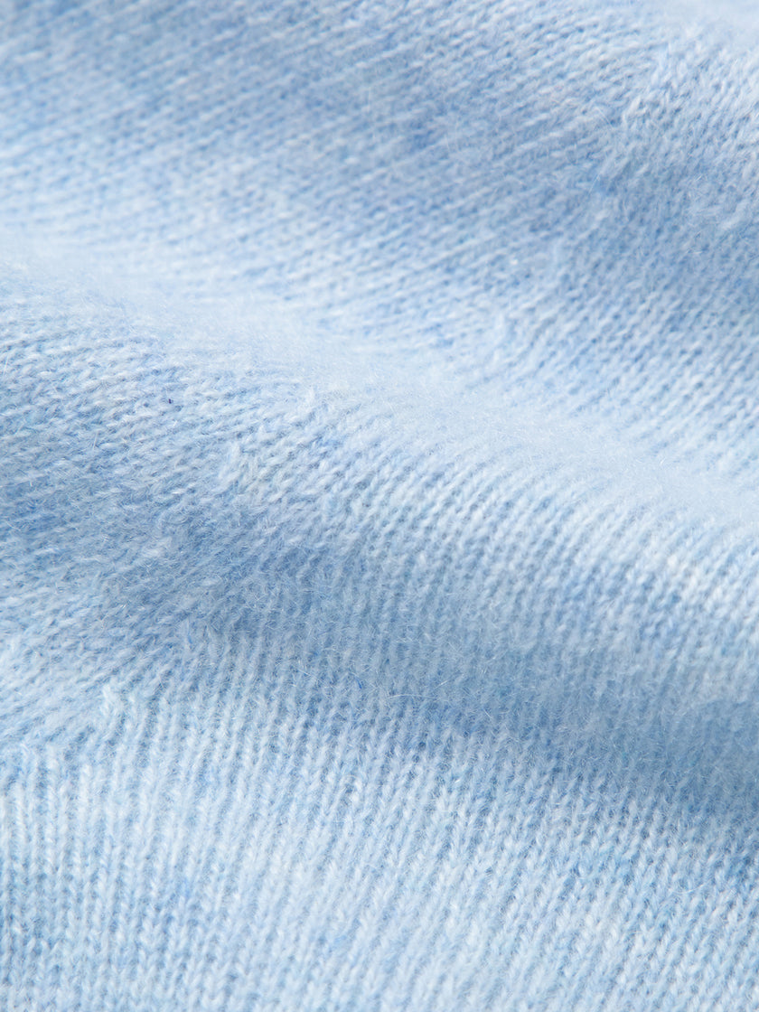 Powder Blue Relaxed Fit Cashmere Sweater 5FA133601Q