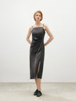 Draped Acetate Slip Dress