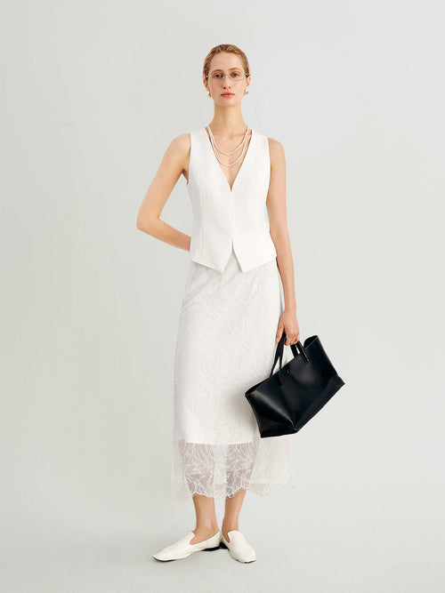 Load image 1 in gallery view. Triacetate V-Neck Vest
