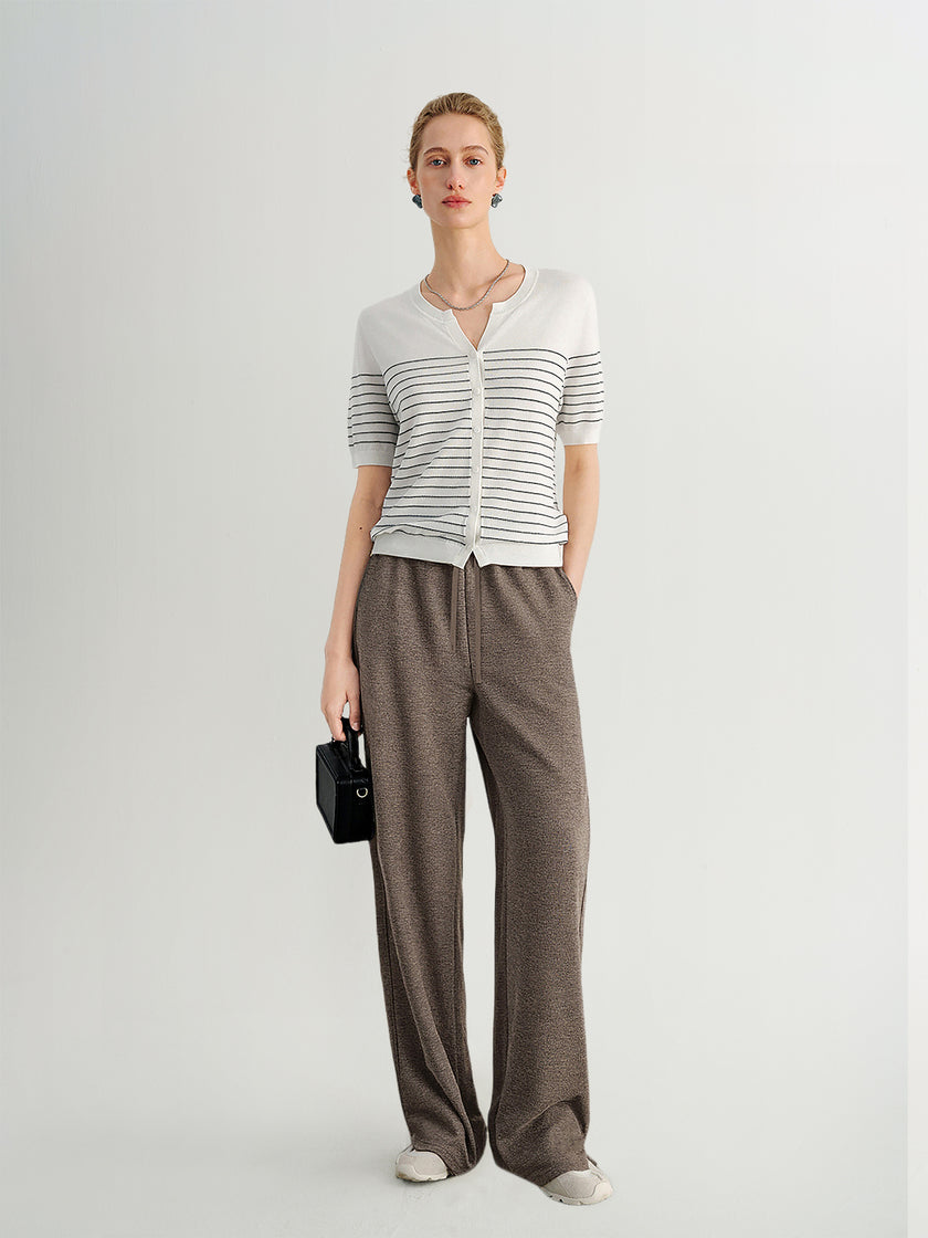 Brown Drawstring Pants