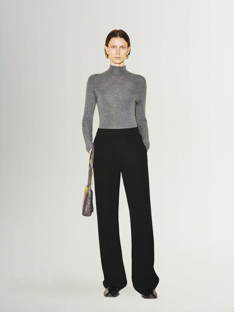 Corduroy Knitted Straight Fit Trousers - MEILLEUR MOMENT OFFICIAL STORE NEW YORK 