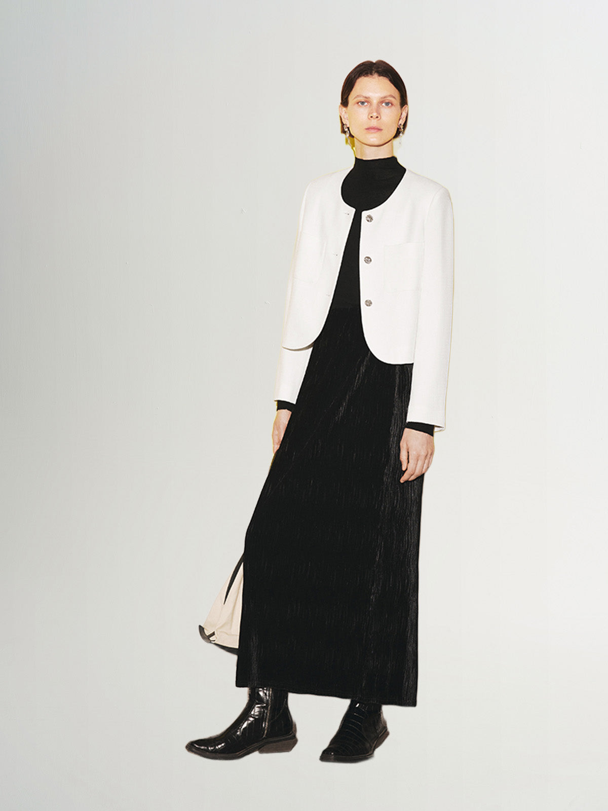 Tweed Cropped Jacket - MEILLEUR MOMENT OFFICIAL STORE NEW YORK 