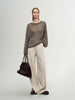 Cashmere-Silk Relaxed Pullover Sweater