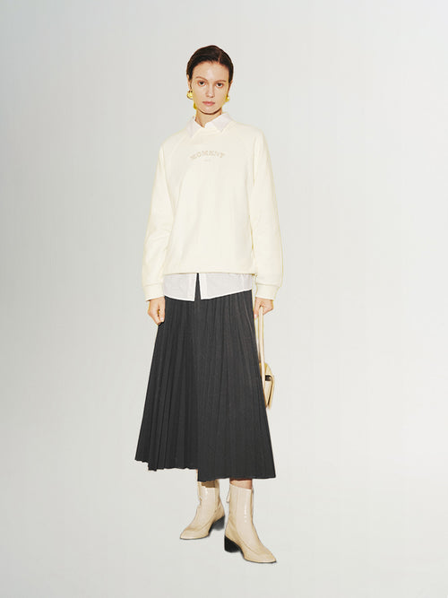 Load image 1 in gallery view. Viscose Flounce Midi Skirt