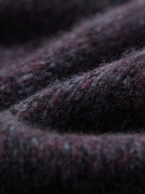 Load image 1 in gallery view. Deep Navy Crewneck Silk-Cashmere Sweater