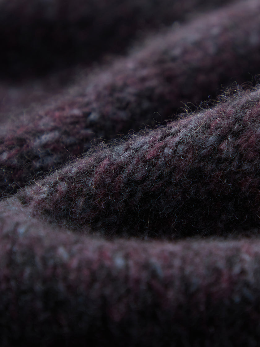 Deep Navy Crewneck Silk-Cashmere Sweater