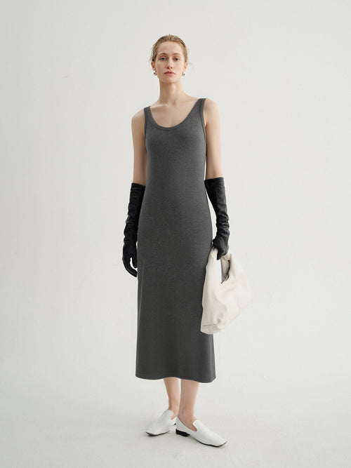 Load image 1 in gallery view. Gray Sleeveless  Dress