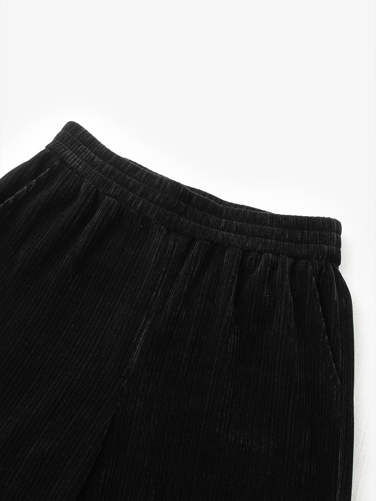 Black pants with a white background