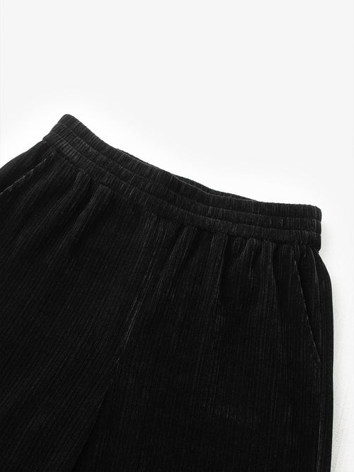 Load image 1 in gallery view. Black pants with a white background