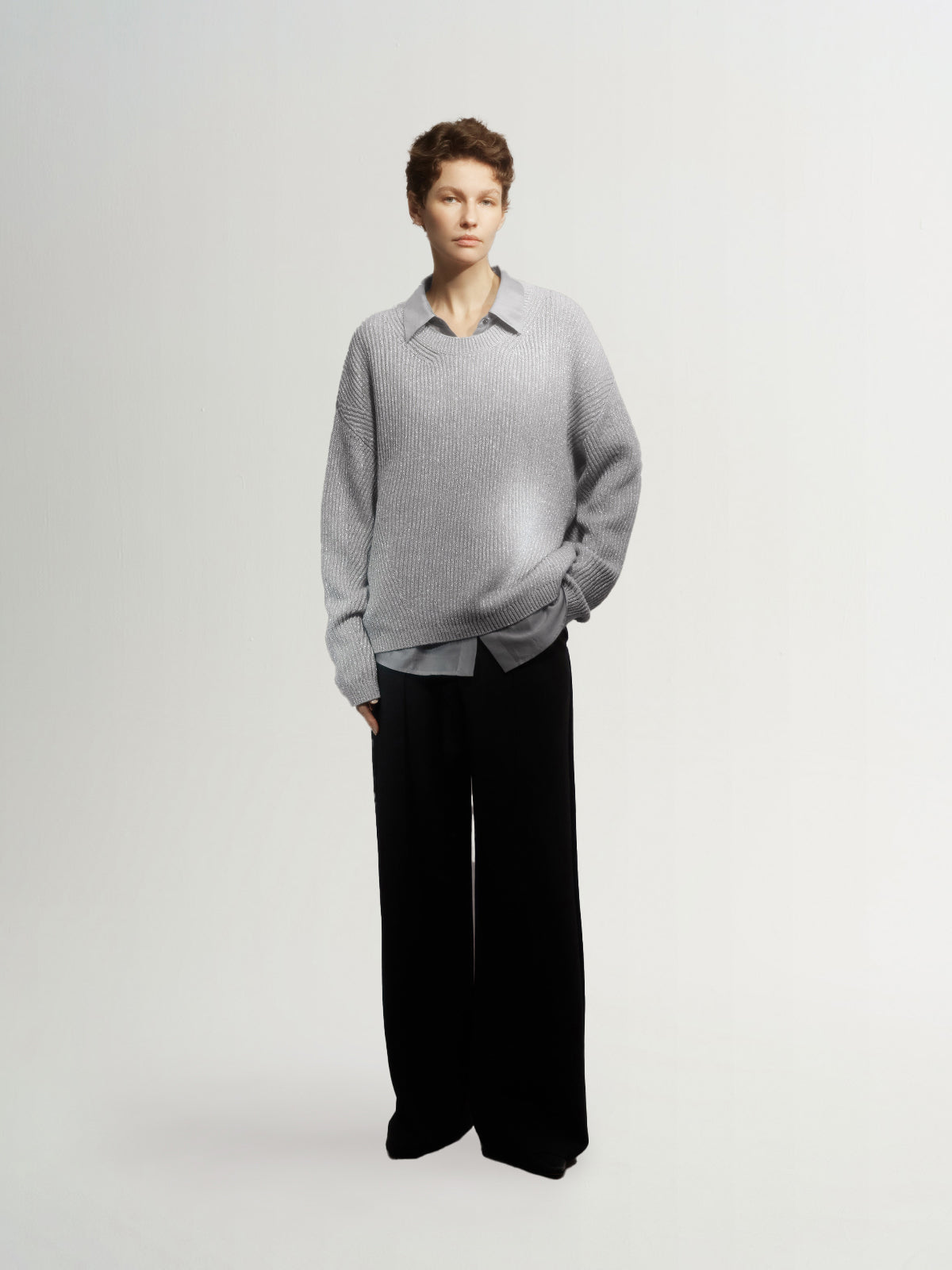 Rib Pullover Sweater