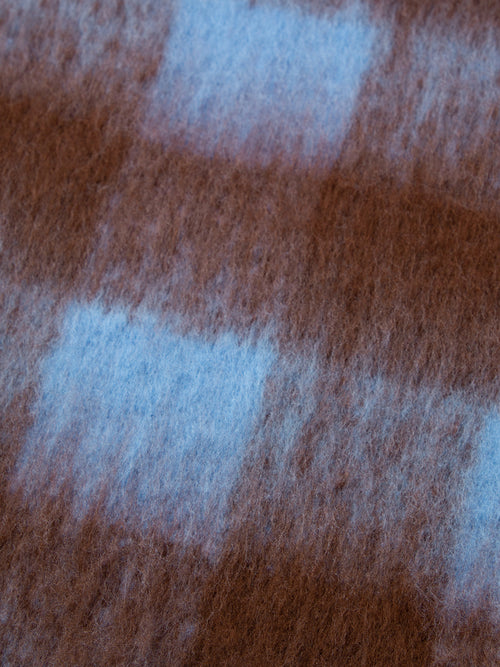 Load image 1 in gallery view. Navy Blue Plaid Scarf