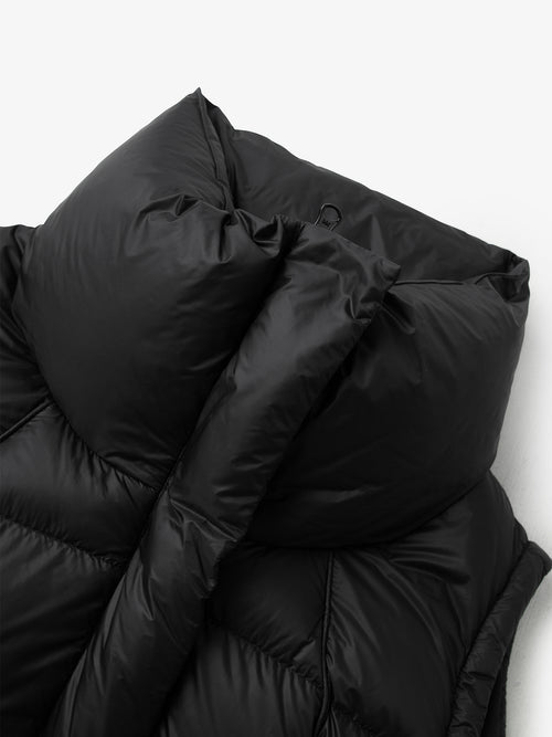 Load image 1 in gallery view. High Neck Goose Down Puffer Vest