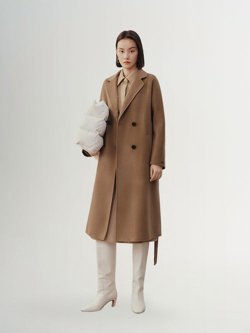 Load image 1 in gallery view. Pure Wool Midi Coat