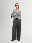 Cashmere-Silk Relaxed Pullover Sweater