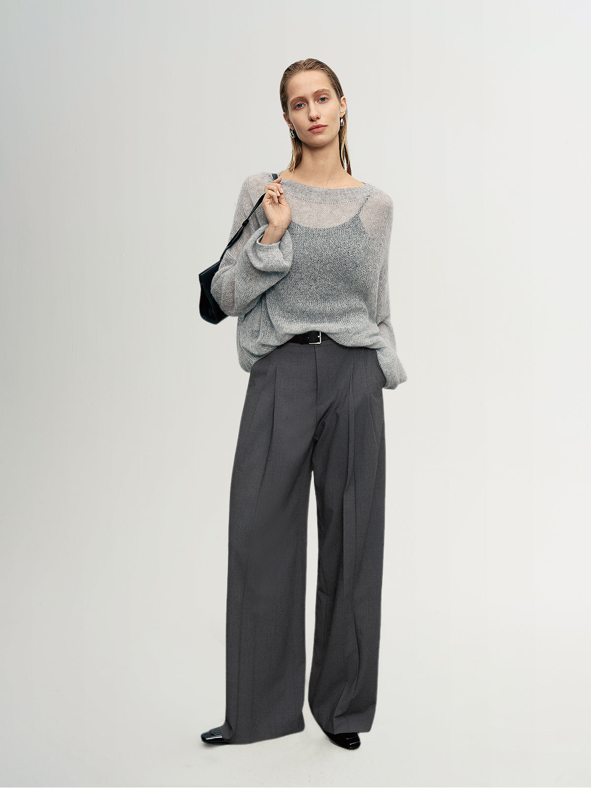 Cashmere-Silk Relaxed Pullover Sweater