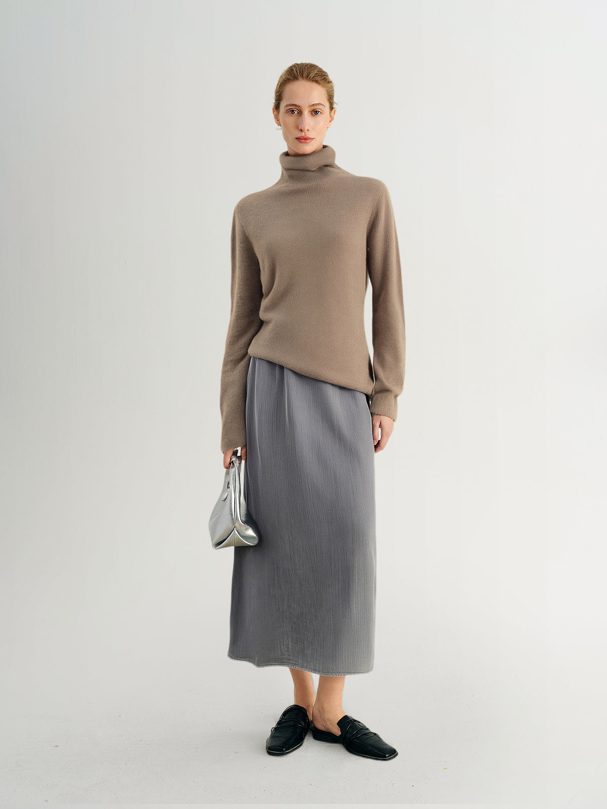 100% Lyocell Denim Ankle-Length Dress