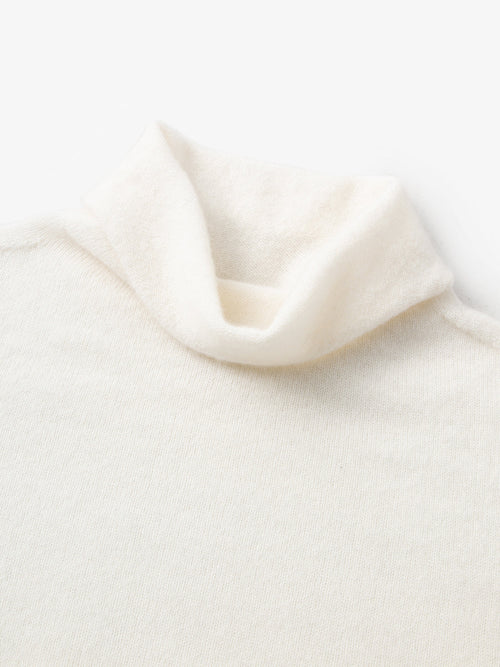Load image 1 in gallery view. White Slim Fit Cashmere Sweater 599A133005Q
