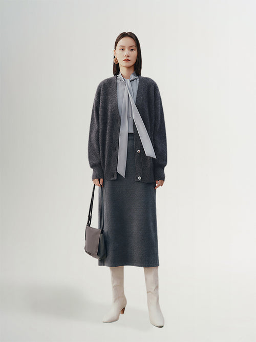 Load image 1 in gallery view. Lofty Pure Cashmere Cardigan