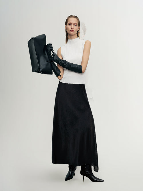 Load image 1 in gallery view. Ribbed High-Neck Sleeveless Top