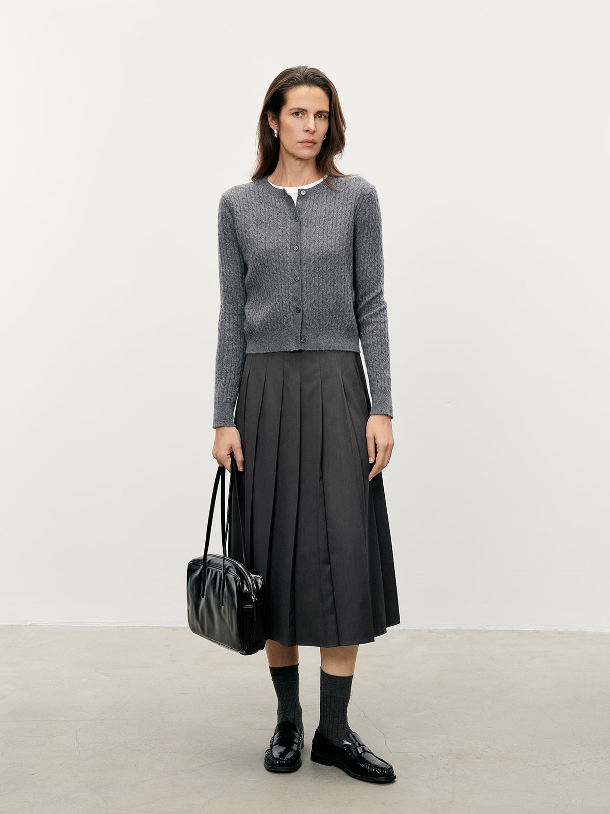 Ribbed Cashmere Cardigan