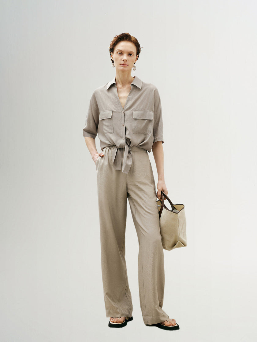 Straight Fit Trousers