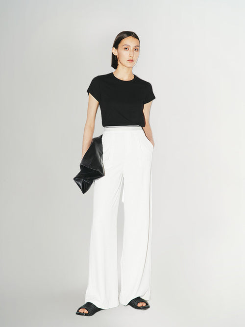 Load image 1 in gallery view. White flowing pants
